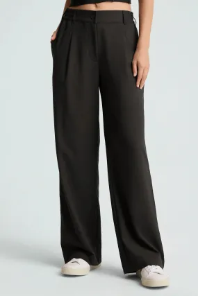 Status Wide Leg Trousers - Black *Restocks in September