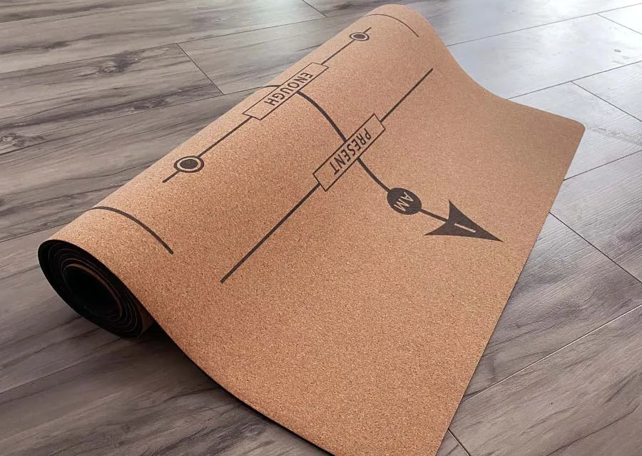 Affirmation Fitness/Yoga Mat - Cork