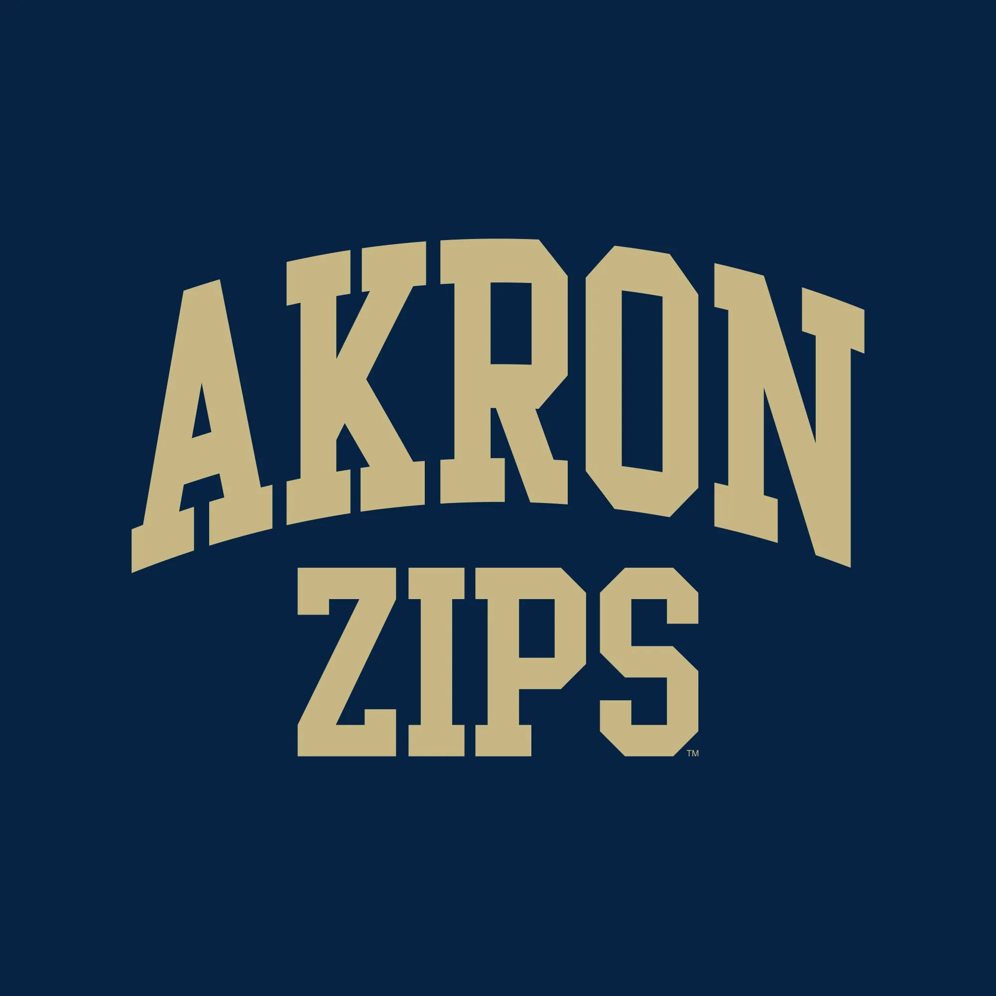 Akron Zips Arch Logo Crewneck Sweatshirt - Navy