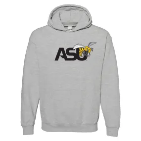 Alabama State University Hornets Primary Logo Heavy Blend Hoodie - Sport Grey