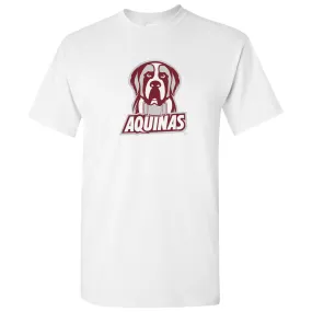 Aquinas College Saints Primary Logo Basic Cotton Short Sleeve T Shirt - White