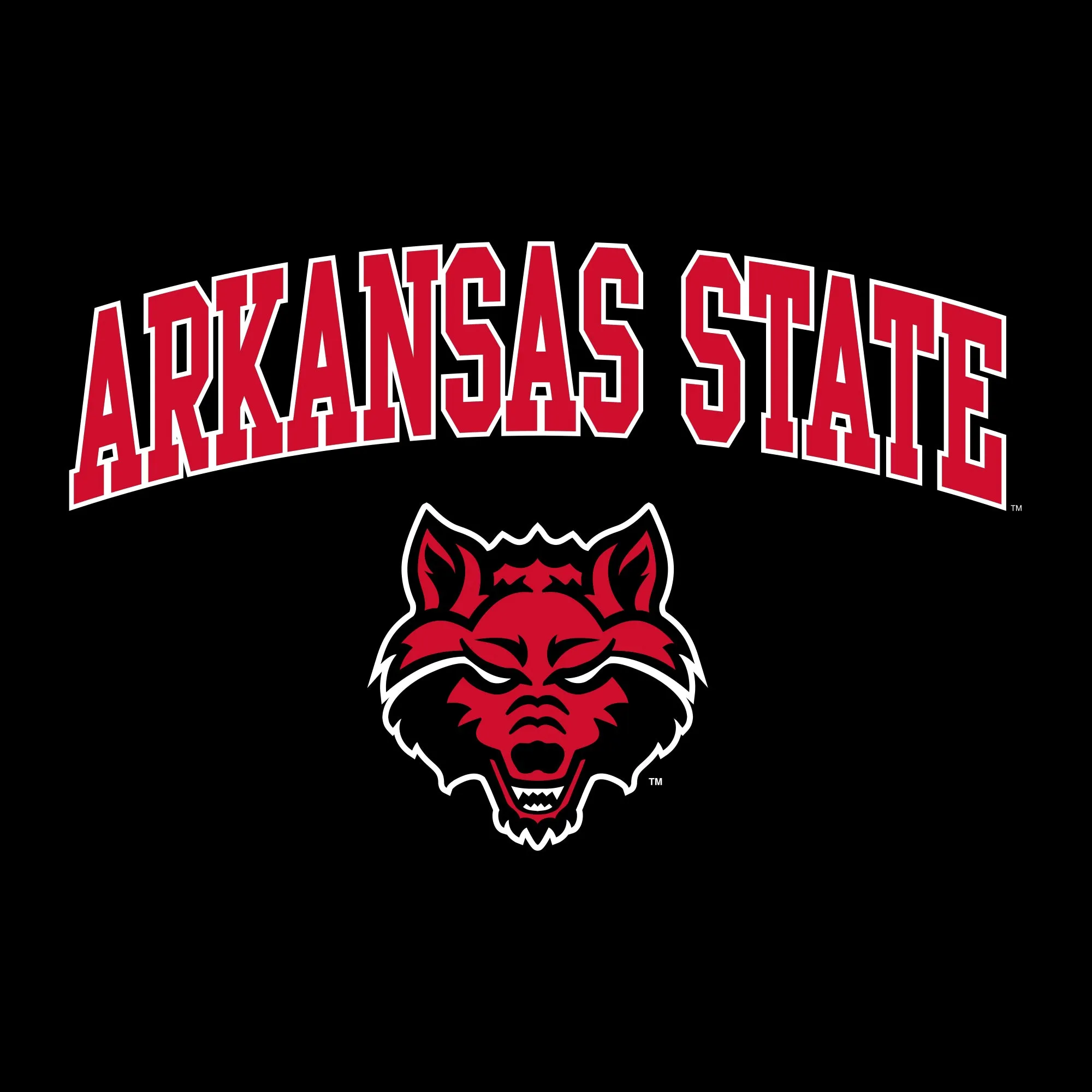 Arkansas State Arch Logo T-Shirt - Black