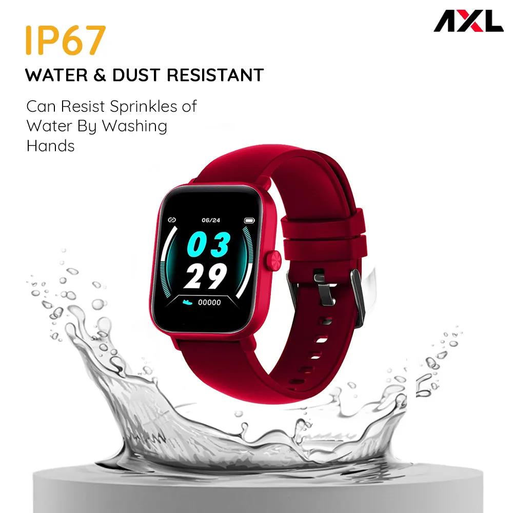 AXL Tempo Smart Watch 1.69" HD Display, Full Touch 100  Sports Mode, Water Proof IP67