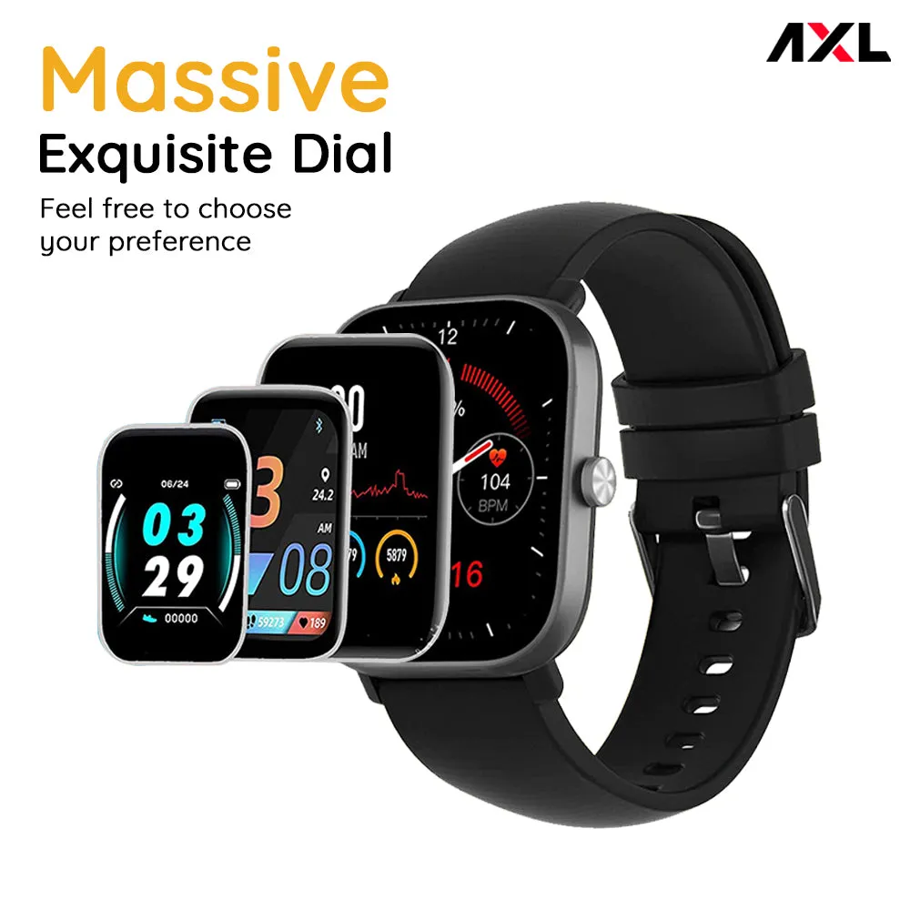 AXL Tempo Smart Watch 1.69" HD Display, Full Touch 100  Sports Mode, Water Proof IP67