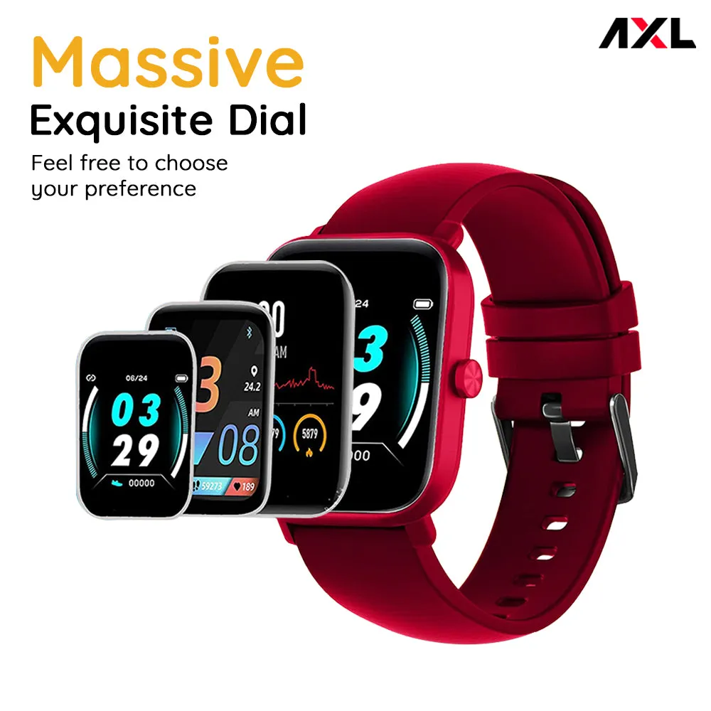 AXL Tempo Smart Watch 1.69" HD Display, Full Touch 100  Sports Mode, Water Proof IP67