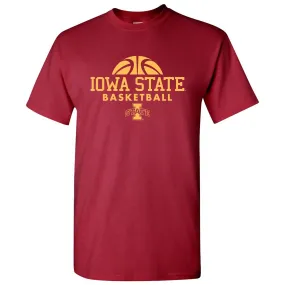 Basketball Hype Iowa State Cyclones Basic Cotton Short Sleeve T Shirt - Cardinal