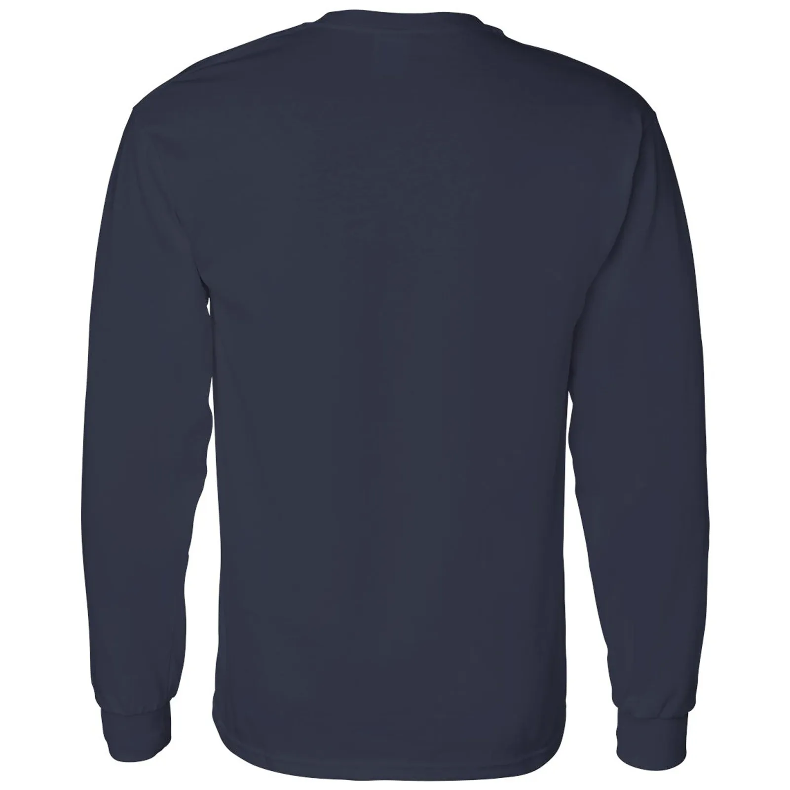 Basketball Shadow University of Michigan Basic Cotton Long Sleeve T Shirt- Navy