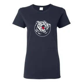 Belmont University Bruins Primary Logo Women's Basic Cotton Short Sleeve T Shirt - Navy