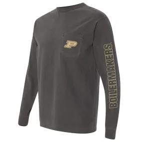 Boilermakers CC Long Sleeve Pocket T-Shirt - Pepper