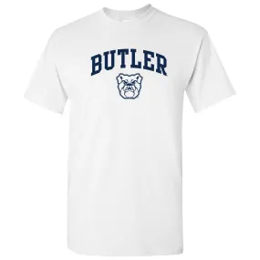 Butler University Bulldogs Arch Logo Short Sleeve T Shirt - White