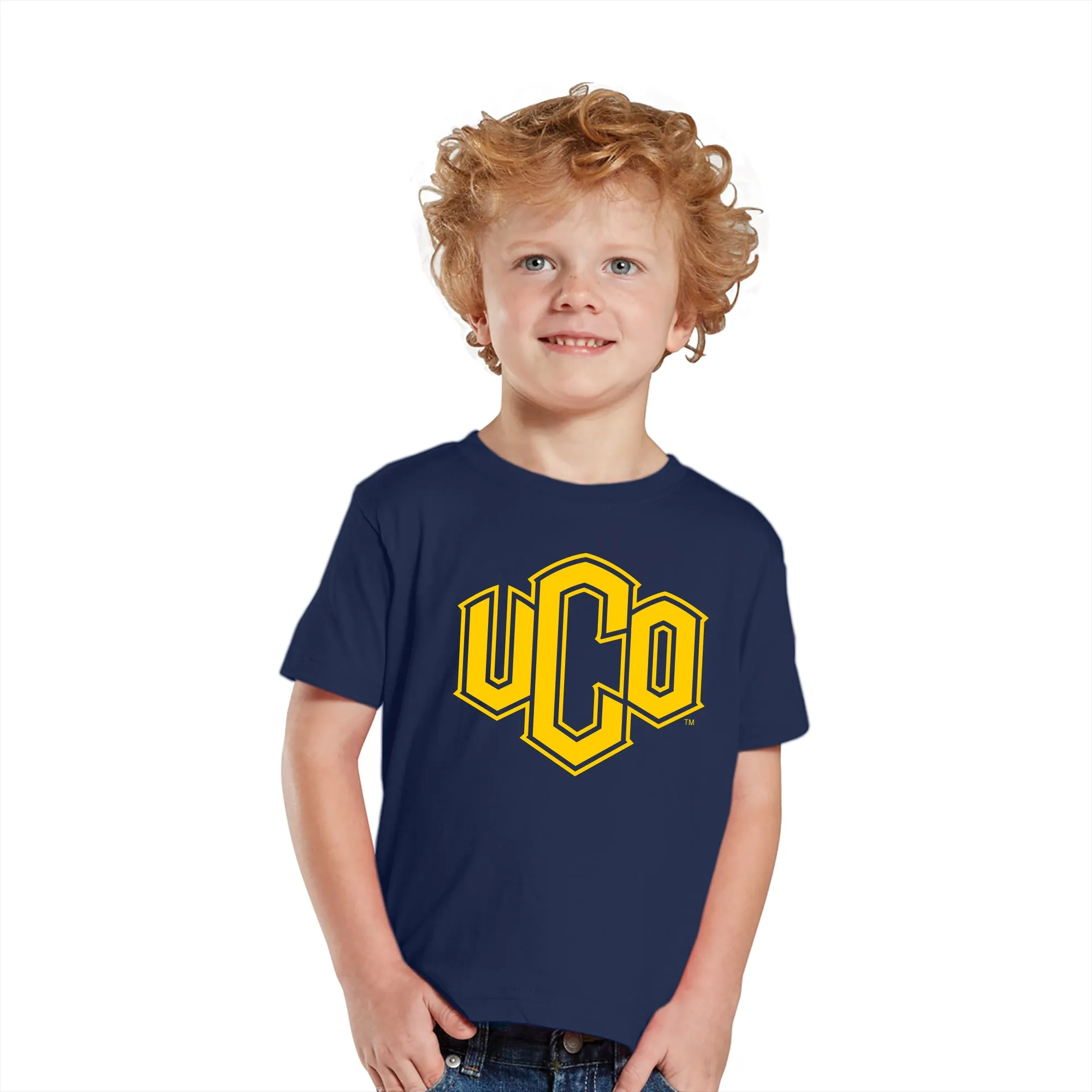 Central Oklahoma University Bronchos Primary Logo Toddler T Shirt - Navy