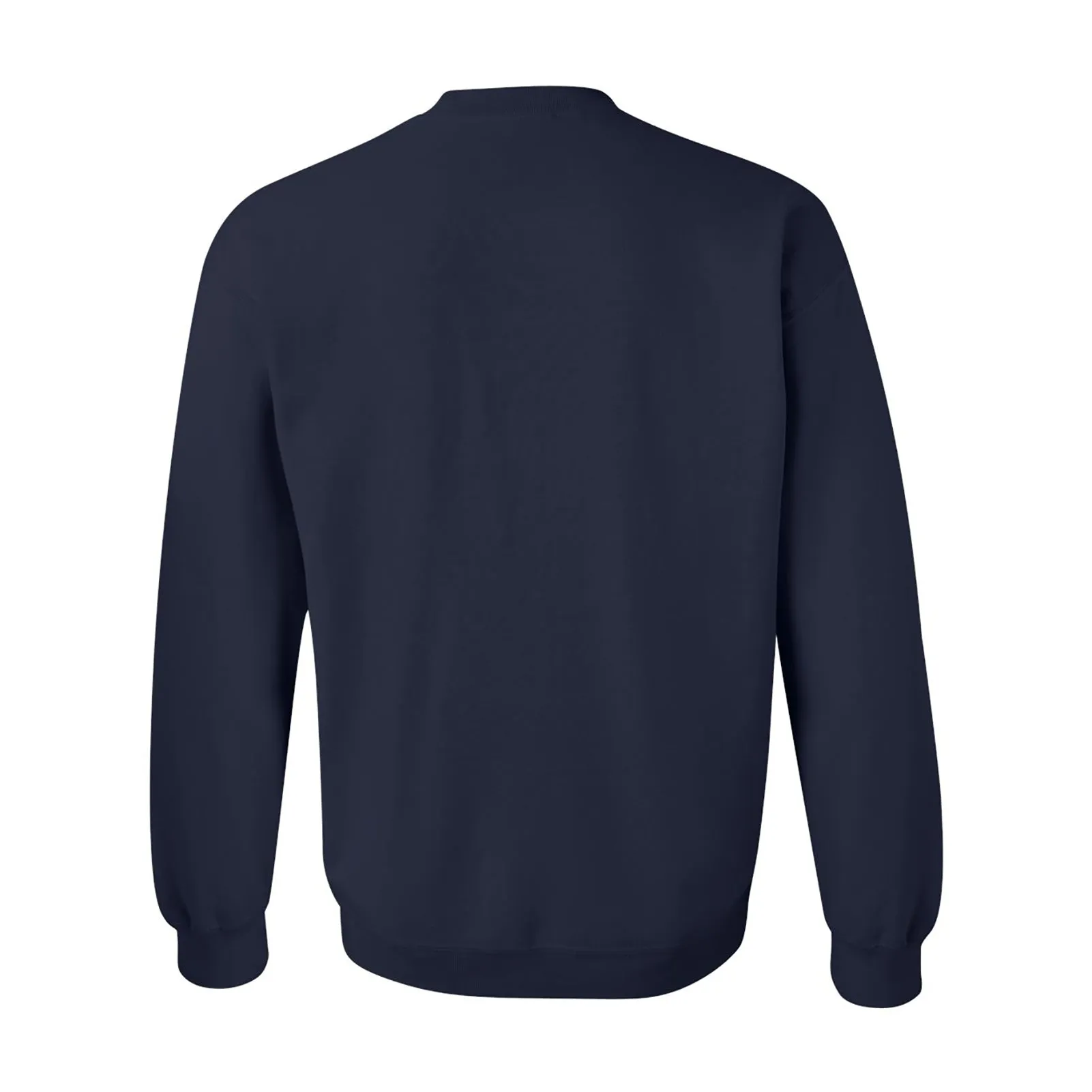 Classic Football Arch Left Chest University of Michigan Basic Cotton Crewneck Sweatshirt - Navy