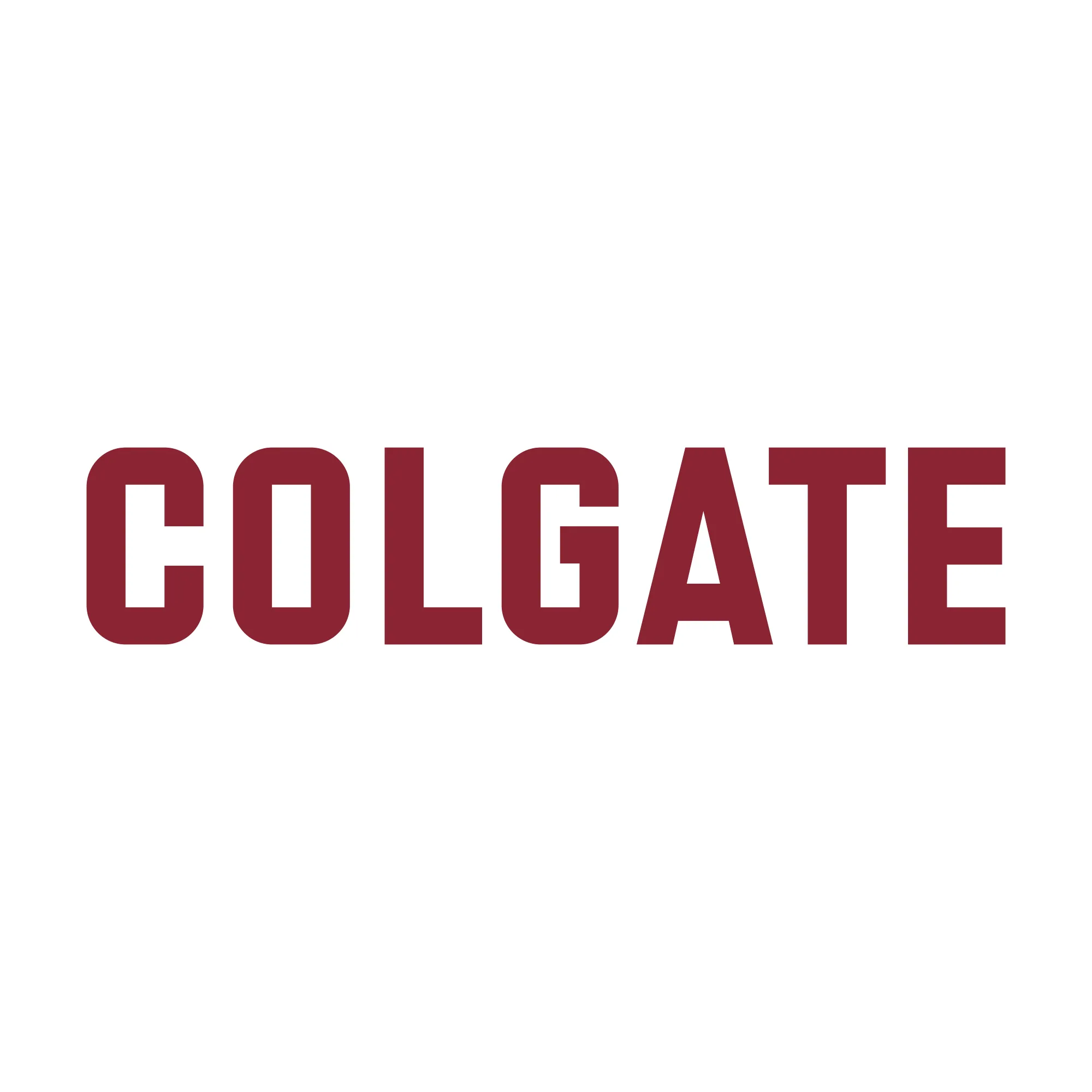 Colgate University Raiders Basic Block Short Sleeve T Shirt - White