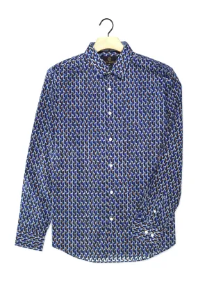 Cutler & Co - Nigel Shirt - Blue Mist Geo Print