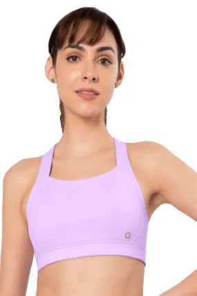 Energize High Impact Round Neck Sports Bra - Digital Lavender