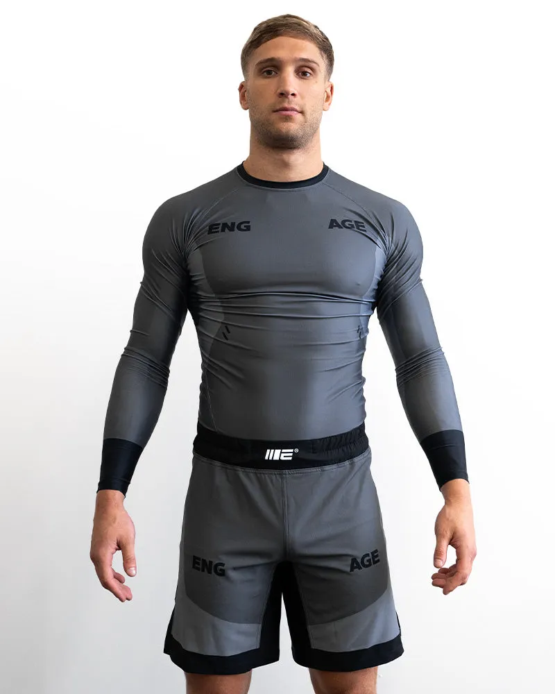 Engage Iron Grey Long Sleeve Rash Guard