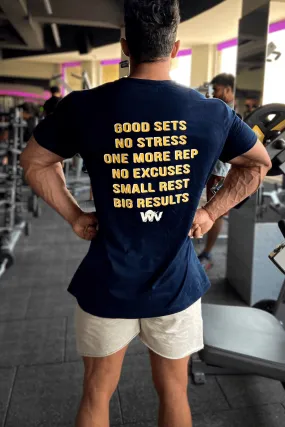 Good Sets No Stress T-shirt (Navy Blue)