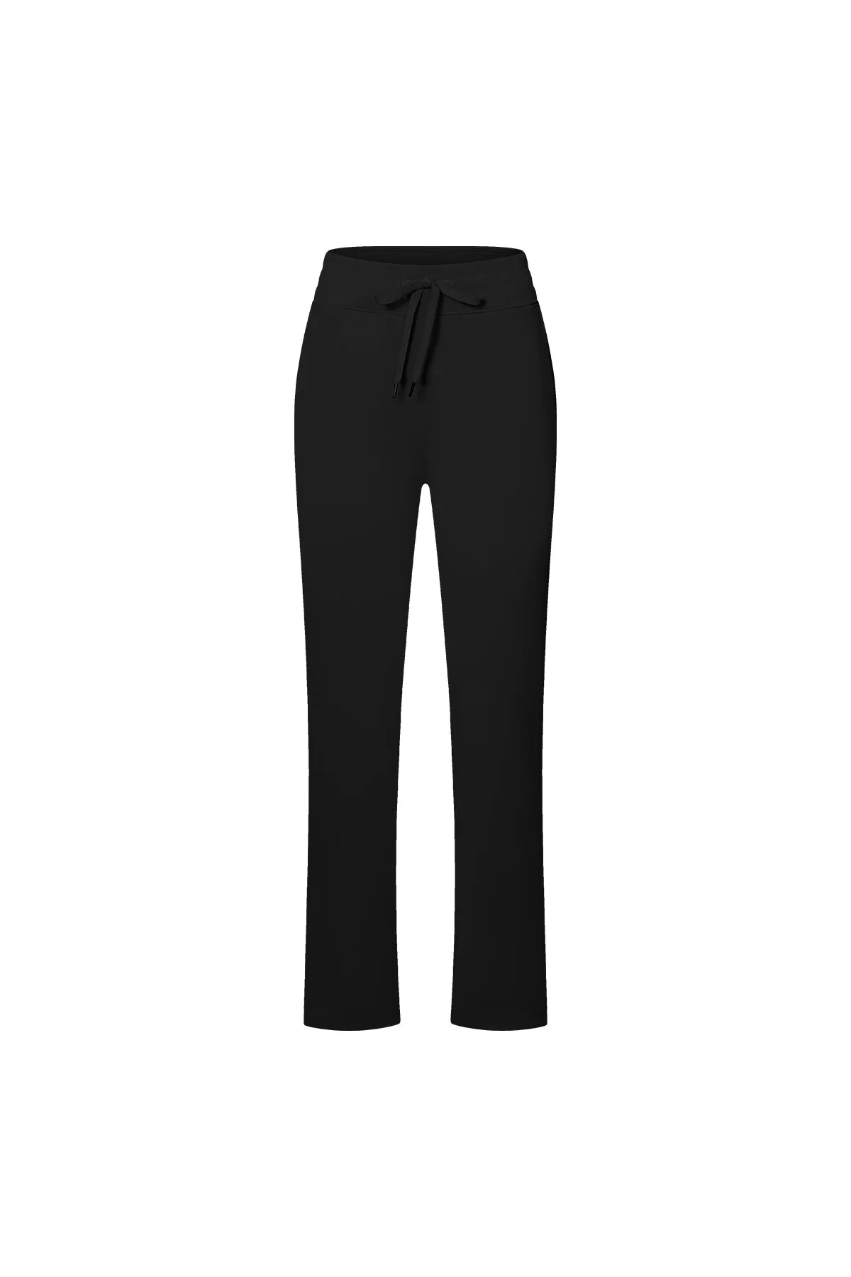 High-Waisted Straight-Leg Casual Trousers