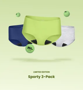 Leakproof UltraThin No-Show Underwear Boyshort 3-Pack