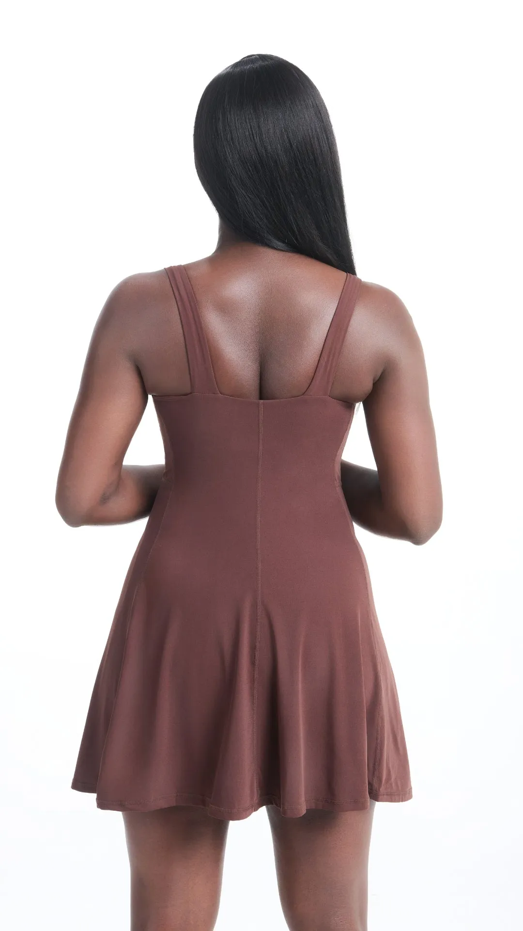 Mawu Active Dress - Dark Roast