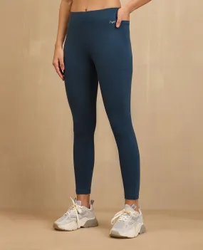 NYKD By Nykaa Comfort Leggings with Pockets! - NYAT401-Blue