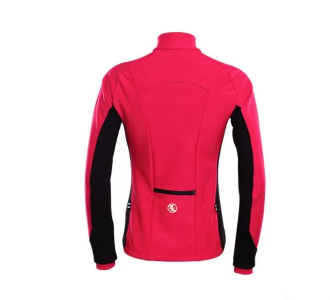 Rose Black Women Long Sleeve Cycling Jacket