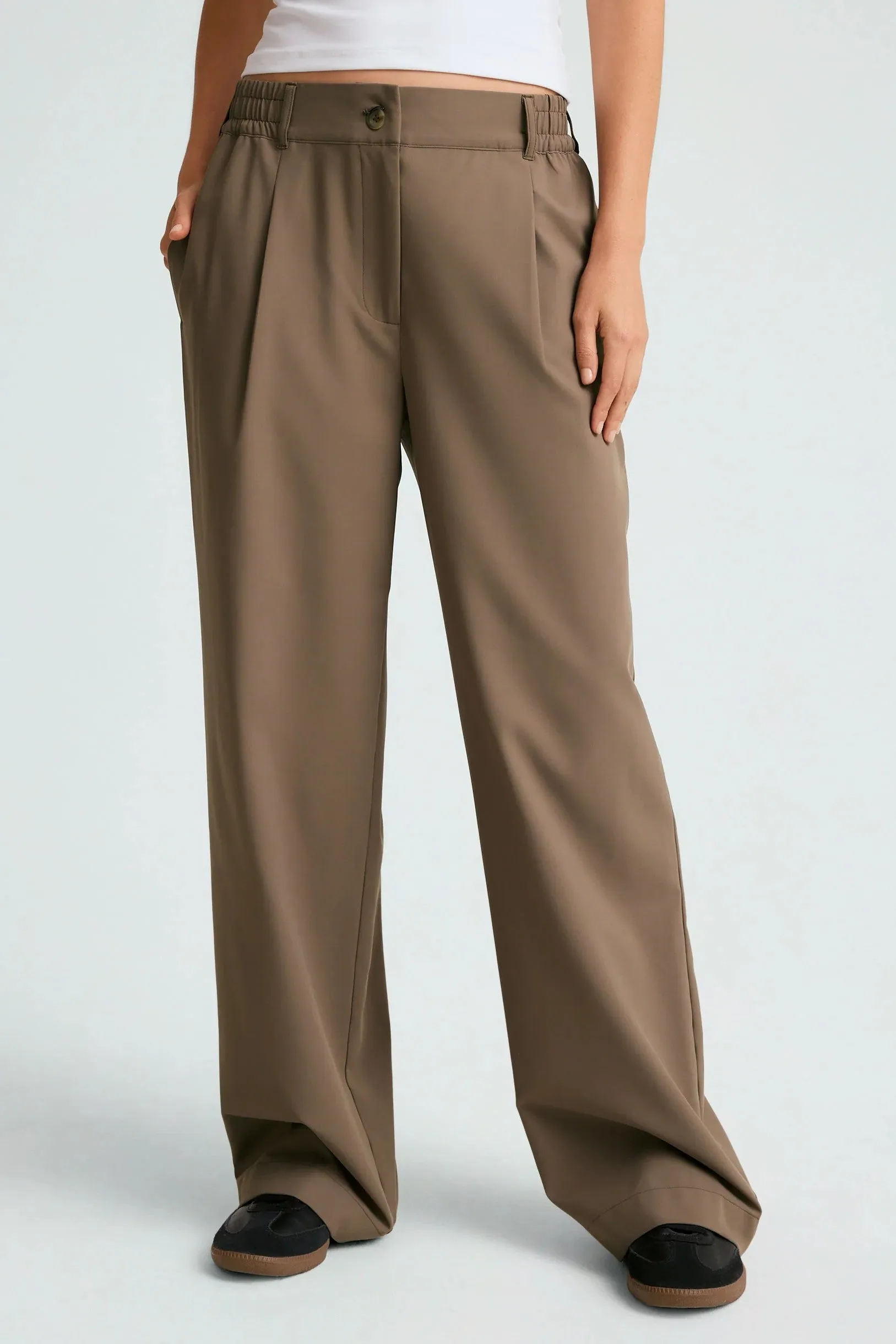 Status Wide Leg Trousers - Dune