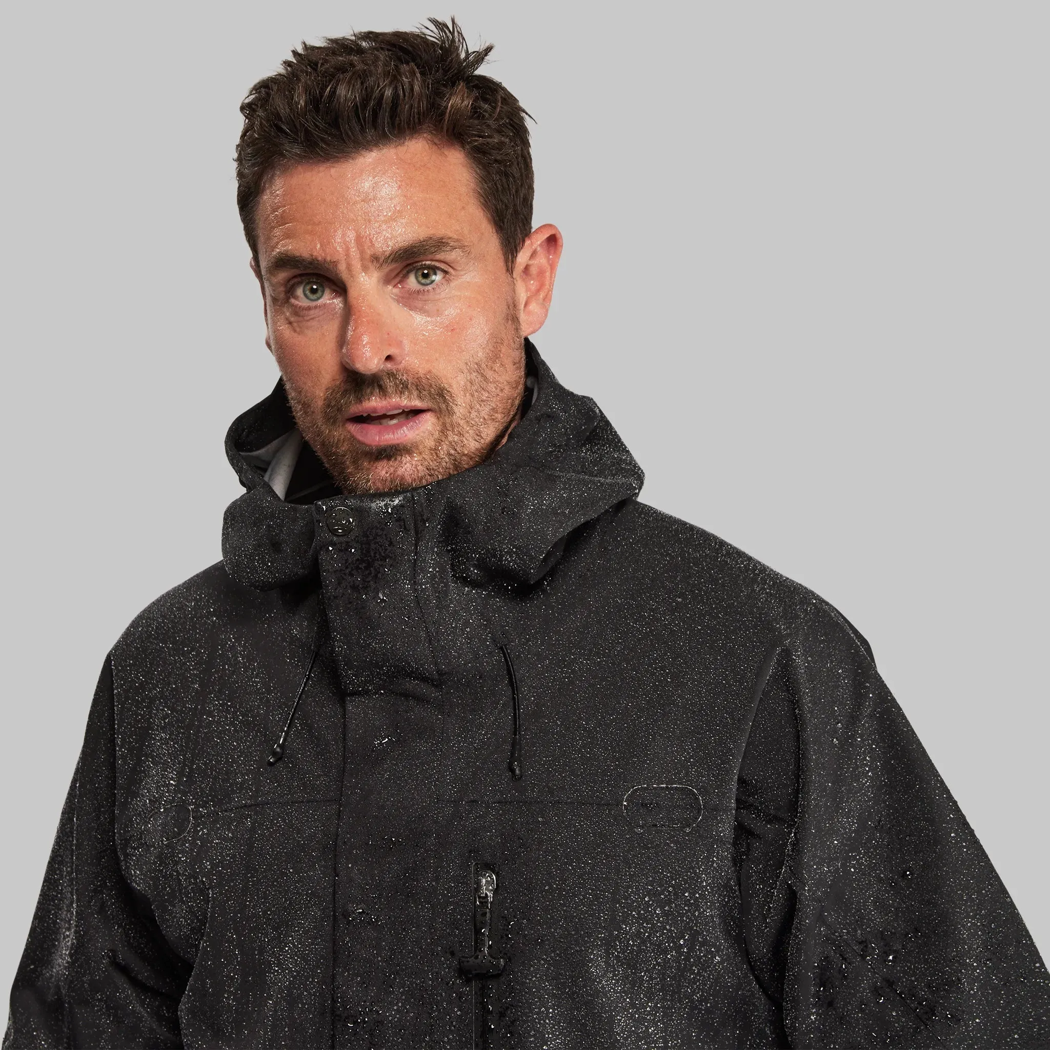 Waterfallproof Parka. Black edition