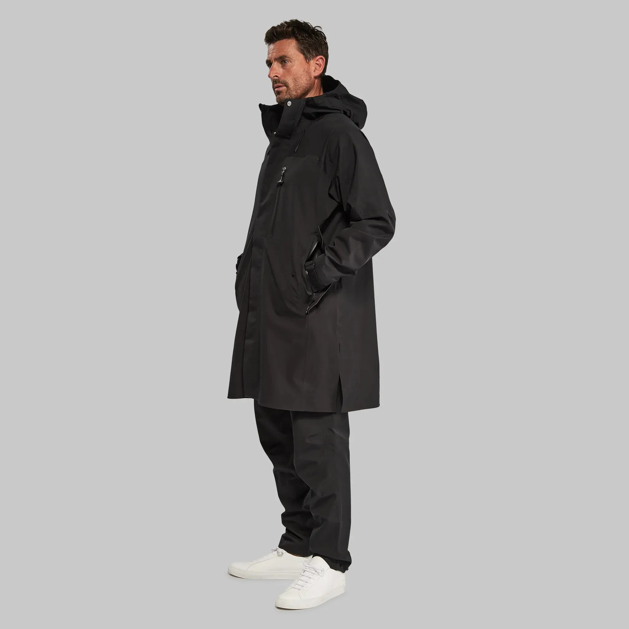 Waterfallproof Parka. Black edition