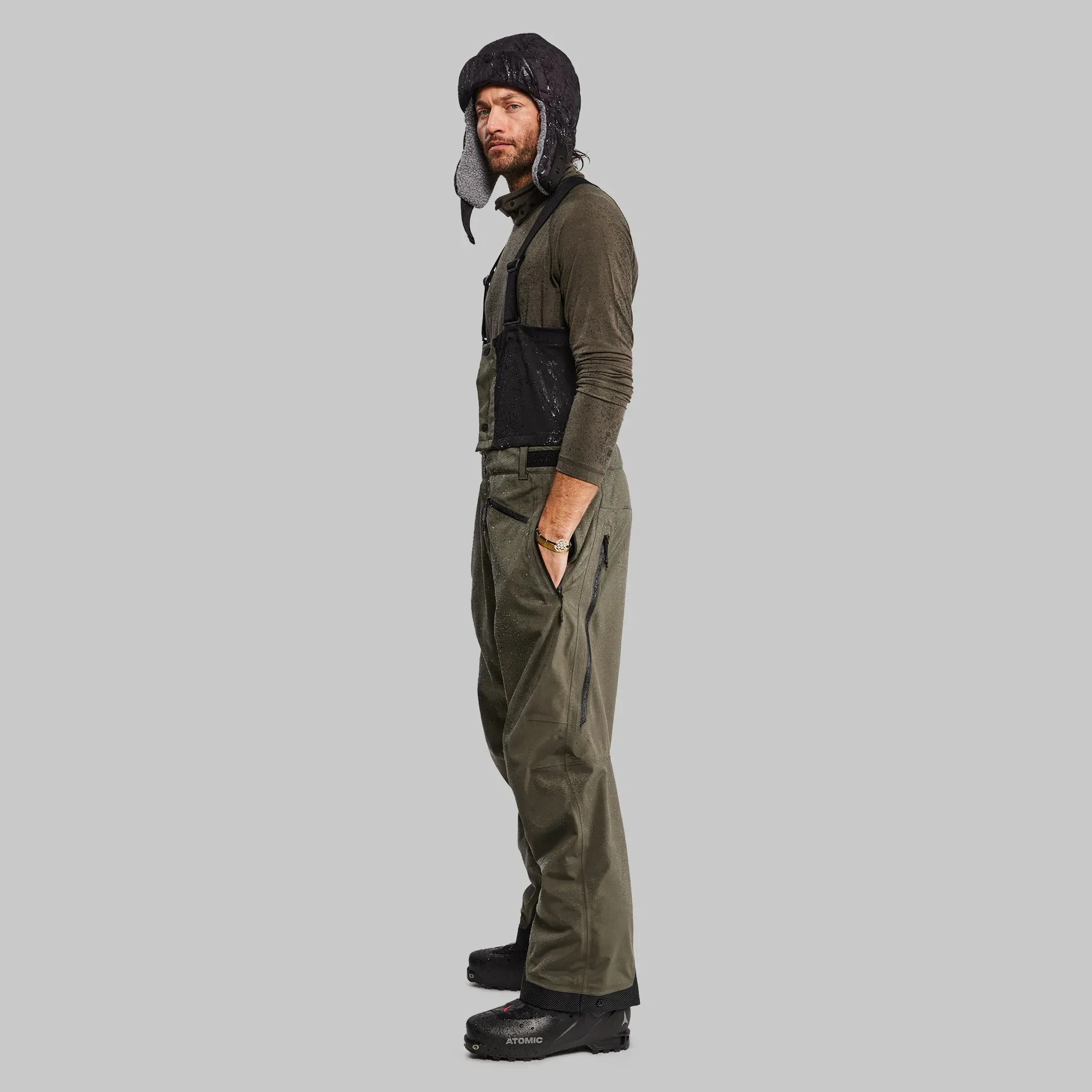 Waterfallproof Ski Pants. Khaki edition